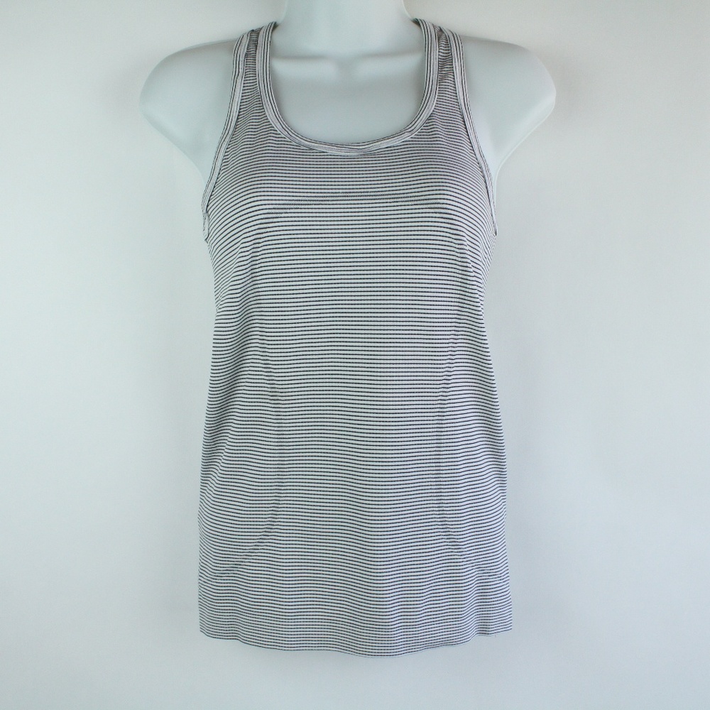 Lululemon Swiftly Racerback Tank Top Black & White